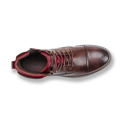 Heren Oxford Boots met Vetersluiting en Cap Toe