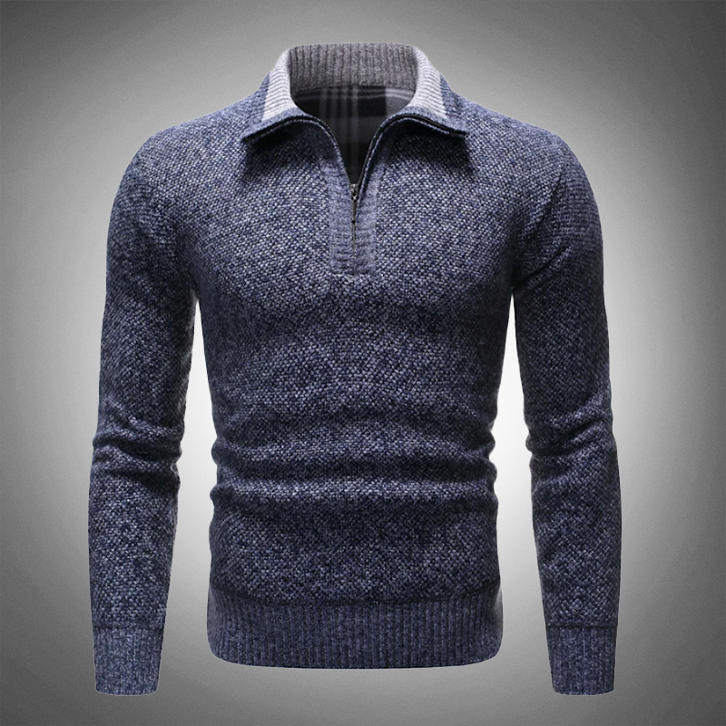 Heren Pullover met Halfhoge Kraag