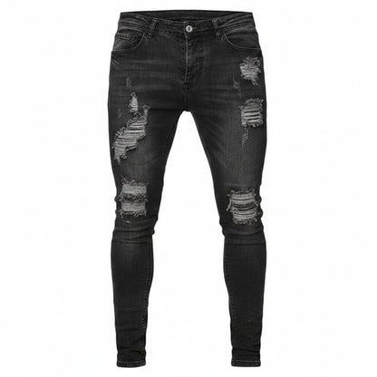 Heren Skinny Jeans met Scheuren en Slim Fit