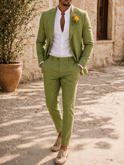 Heren Trouwpak 2-delig Slim Fit met Single-breasted Blazer