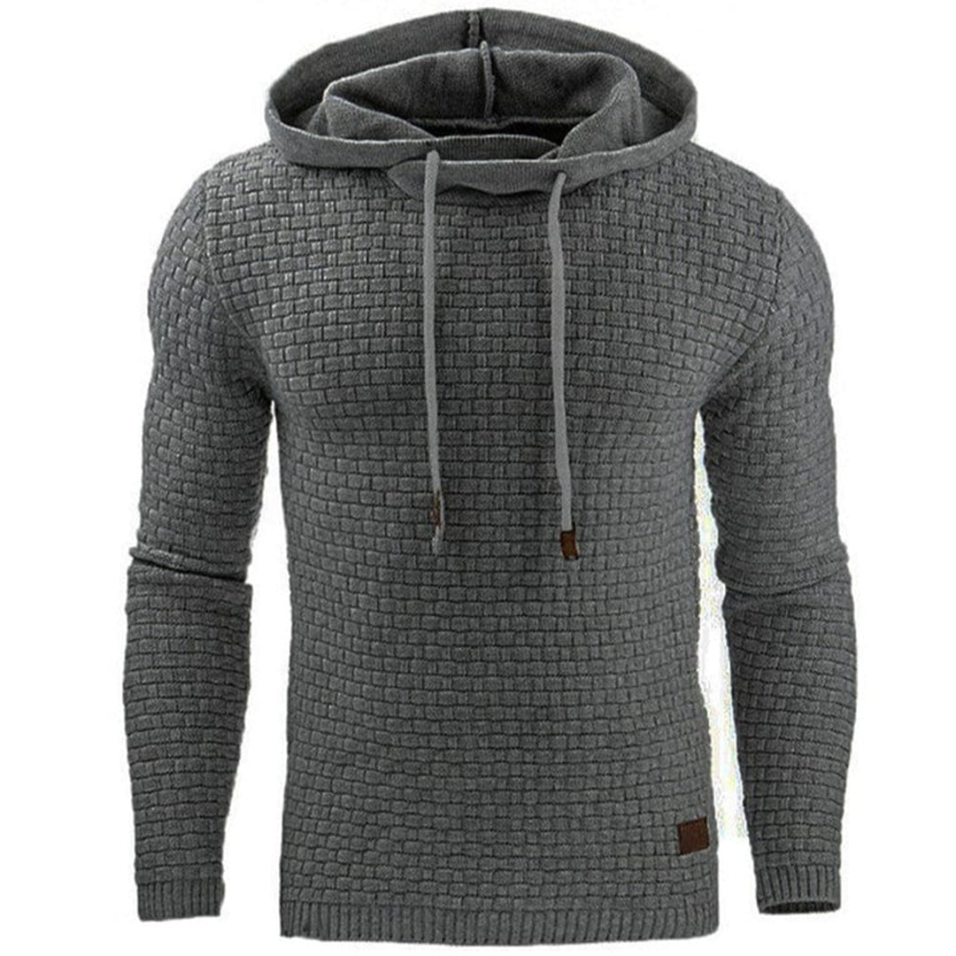 Heren Trui met Capuchon Grijs