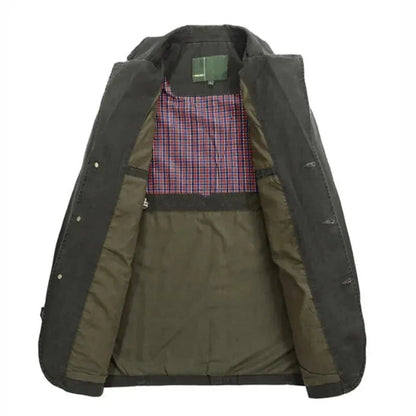 Heren Winterjas met Knoopsluiting en Reverskraag